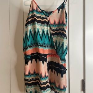 Olivaceous spaghetti strap romper